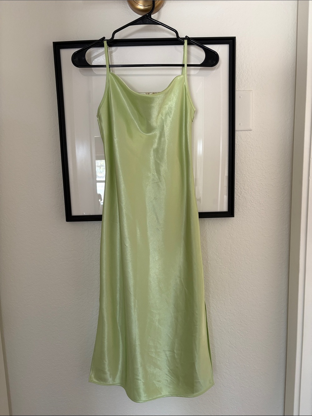 Satin midi dress